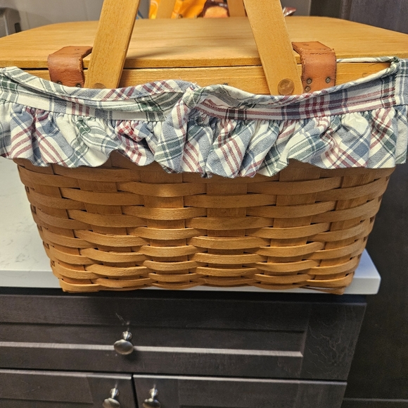 Longaberger Woven Plaid Liner - Picture 3 of 4